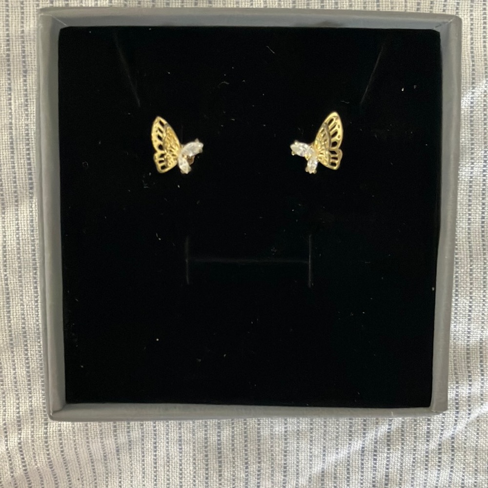 Dainty butterfly studs from Etsy Shop, Deer City.